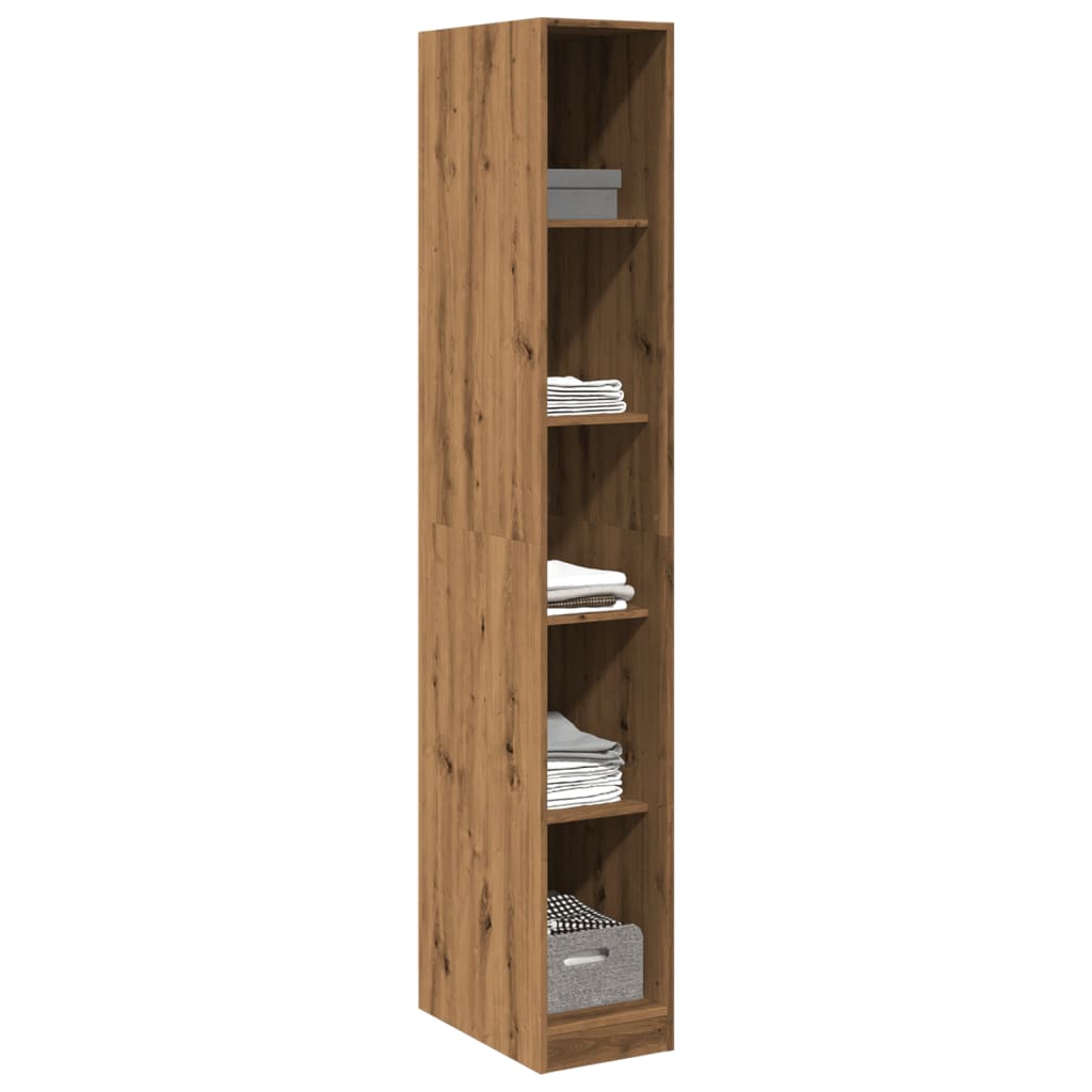 vidaXL Wardrobe Artisian Oak 30x50x200 cm Engineered Wood - Brown