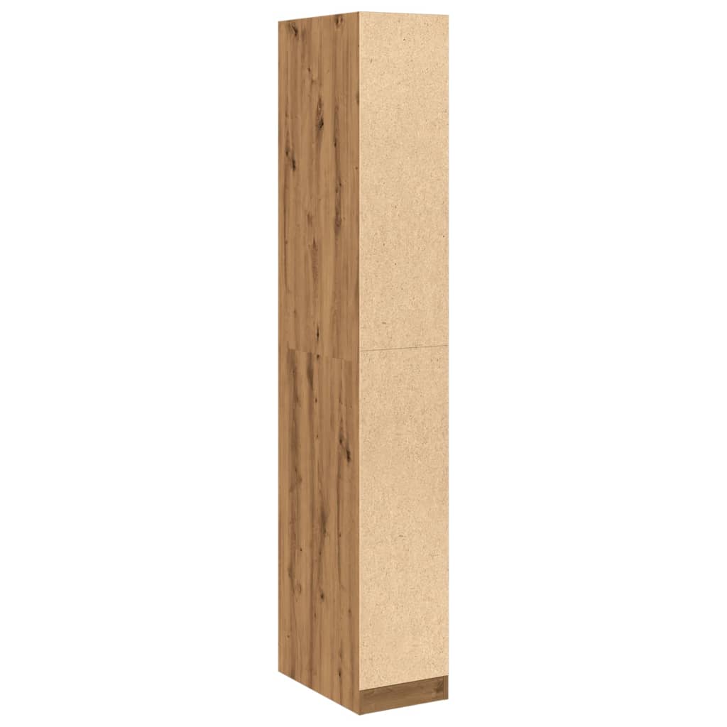 vidaXL Wardrobe Artisian Oak 30x50x200 cm Engineered Wood - Brown