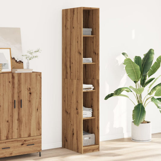 vidaXL Wardrobe Artisian Oak 30x50x200 cm Engineered Wood - Brown