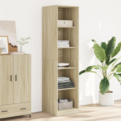 vidaXL Wardrobe Sonoma Oak 50x50x200 cm Engineered Wood - Brown