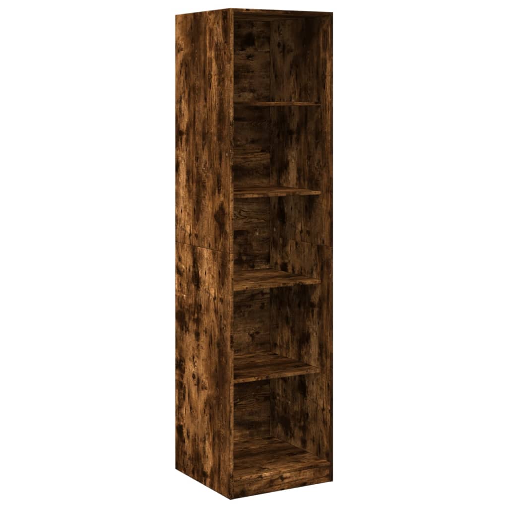 vidaXL Wardrobe Smoked Oak 50x50x200 cm Engineered Wood - Brown