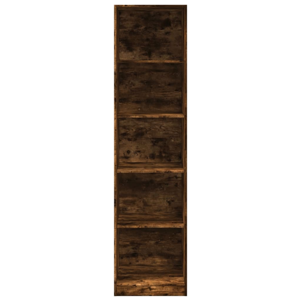vidaXL Wardrobe Smoked Oak 50x50x200 cm Engineered Wood - Brown
