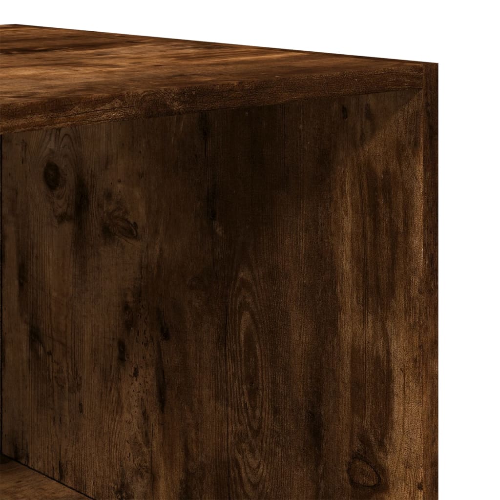 vidaXL Wardrobe Smoked Oak 50x50x200 cm Engineered Wood - Brown