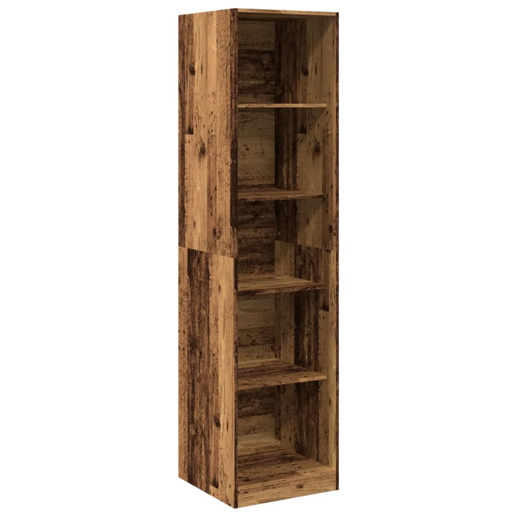 vidaXL Wardrobe Old Wood 50x50x200 cm Engineered Wood - Brown