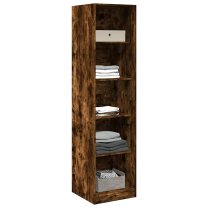 vidaXL Wardrobe Old Wood 50x50x200 cm Engineered Wood - Brown