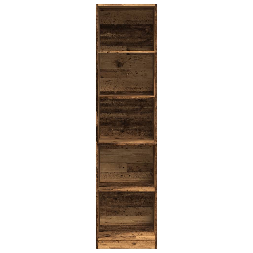 vidaXL Wardrobe Old Wood 50x50x200 cm Engineered Wood - Brown