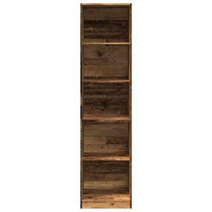 vidaXL Wardrobe Old Wood 50x50x200 cm Engineered Wood - Brown