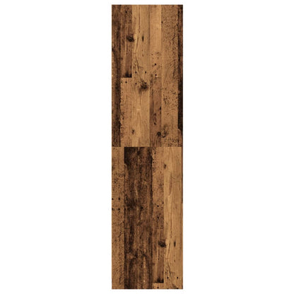 vidaXL Wardrobe Old Wood 50x50x200 cm Engineered Wood - Brown