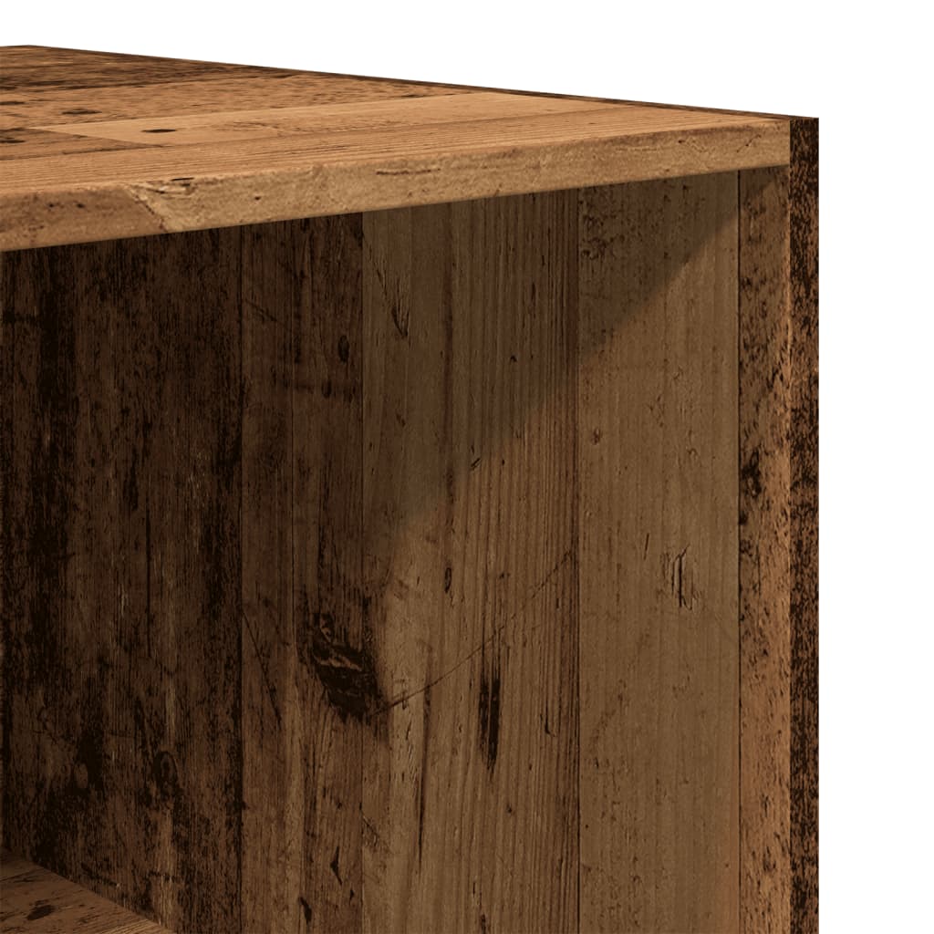 vidaXL Wardrobe Old Wood 50x50x200 cm Engineered Wood - Brown