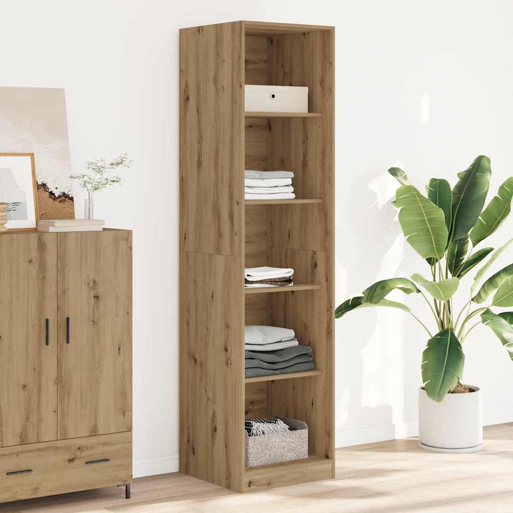 vidaXL Wardrobe Artisian Oak 50x50x200 cm Engineered Wood - Brown