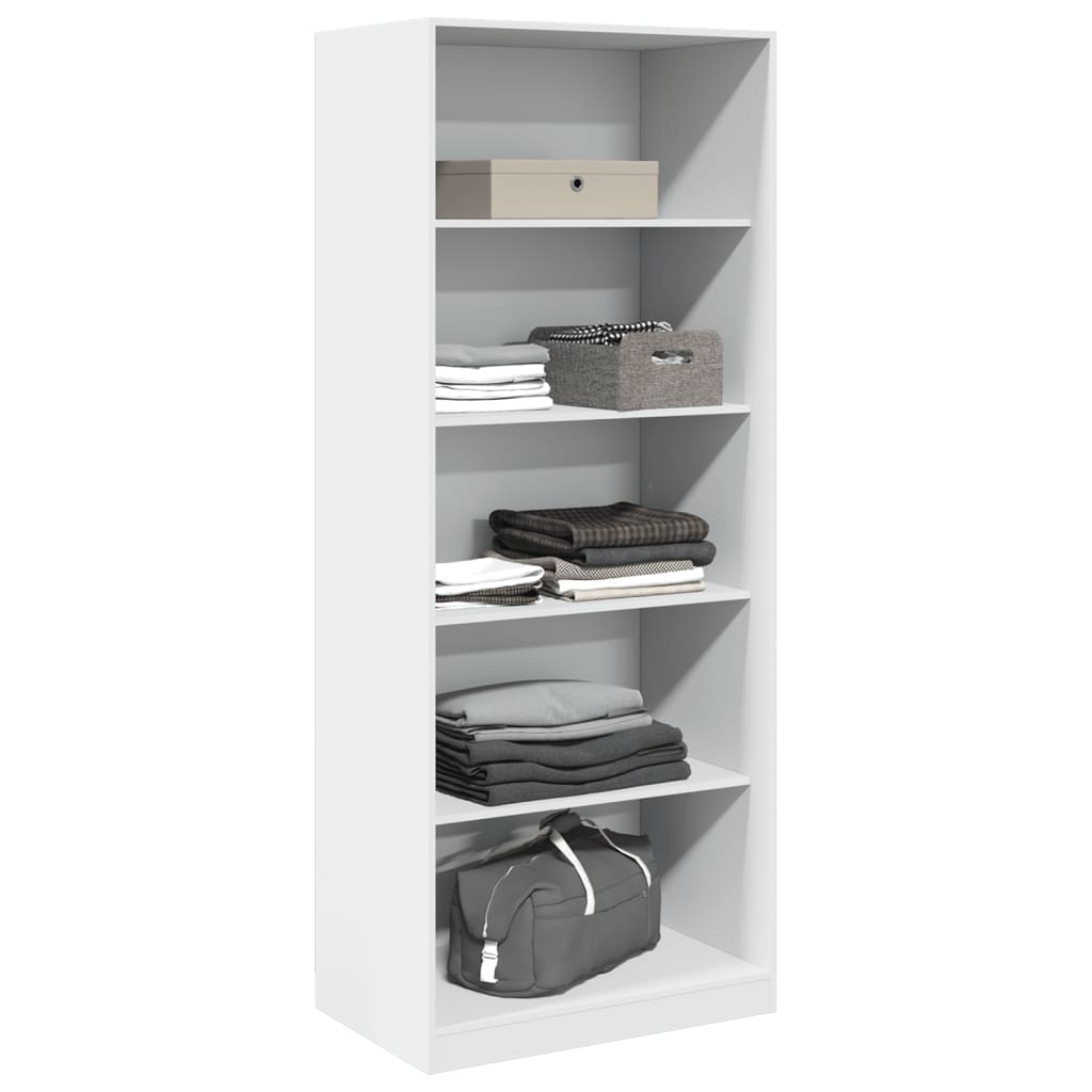 vidaXL Wardrobe White 80x50x200 cm Engineered Wood - 65771