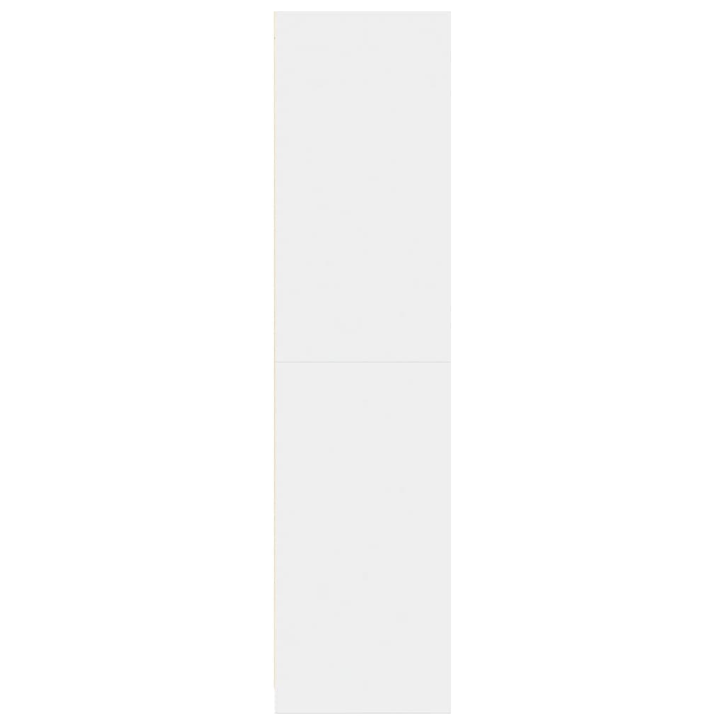 vidaXL Wardrobe White 80x50x200 cm Engineered Wood - 65771