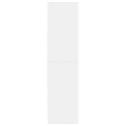 vidaXL Wardrobe White 80x50x200 cm Engineered Wood - 65771