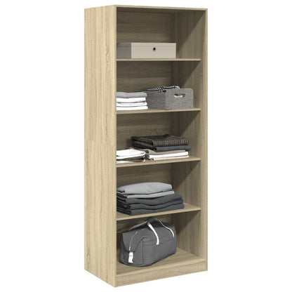 vidaXL Wardrobe Sonoma Oak 80x50x200 cm Engineered Wood - Brown - 65776