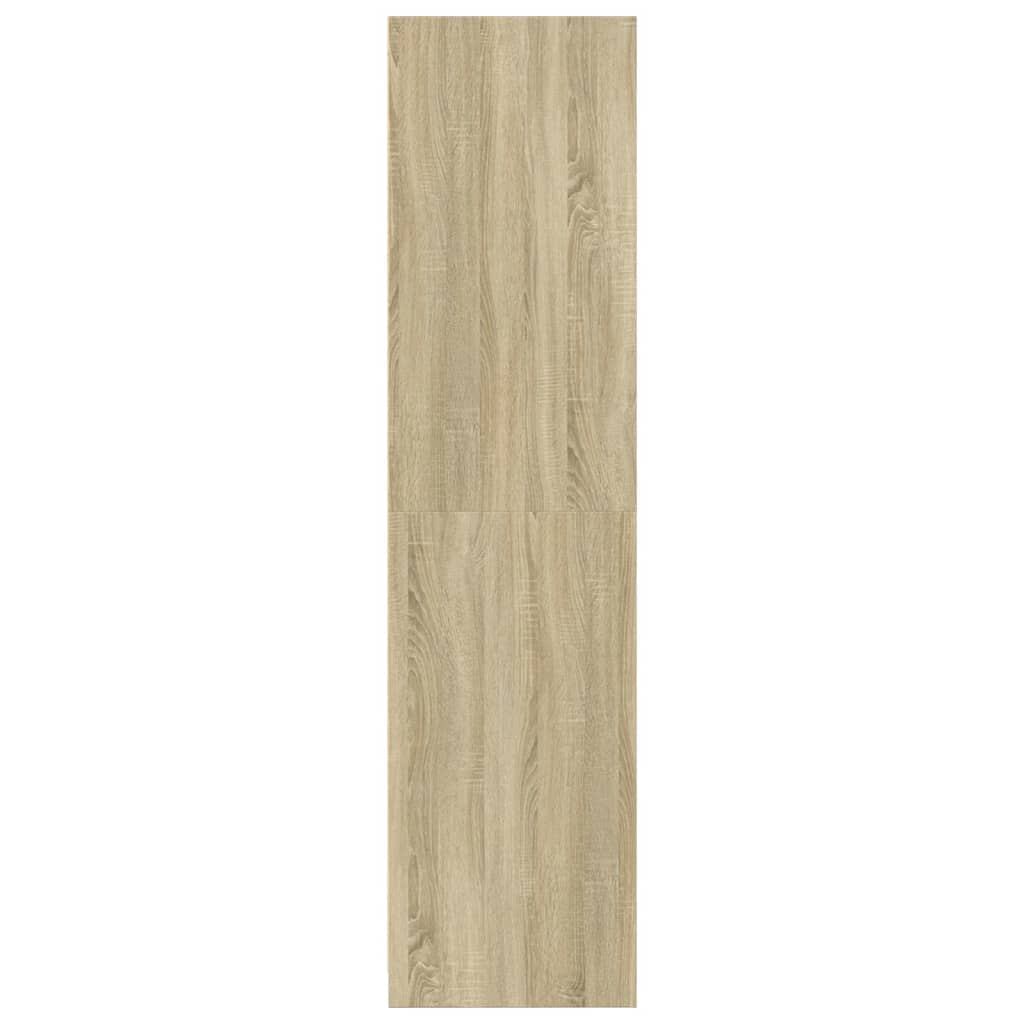 vidaXL Wardrobe Sonoma Oak 80x50x200 cm Engineered Wood - Brown - 65776