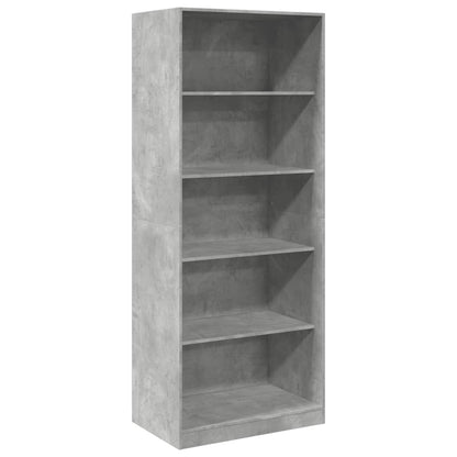 vidaXL Wardrobe Concrete Grey 80x50x200 cm Engineered Wood