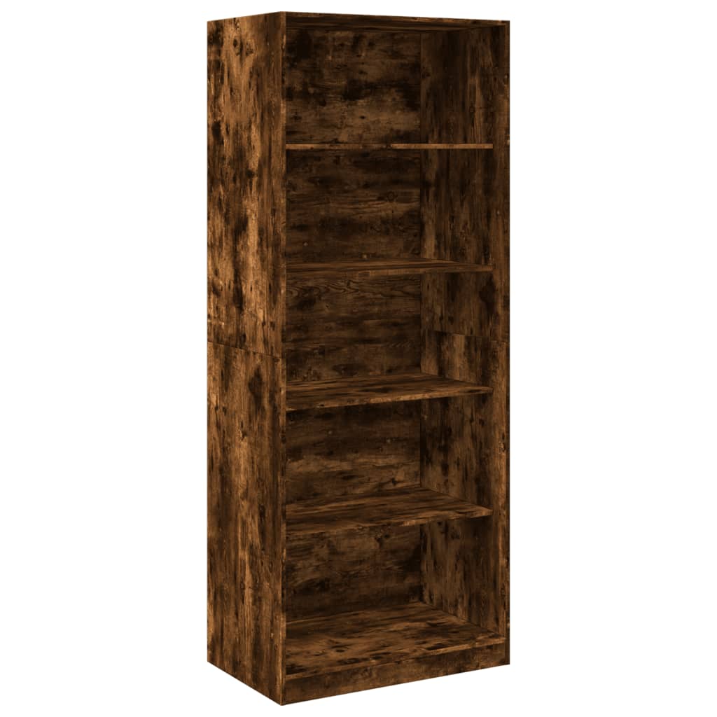 vidaXL Wardrobe Smoked Oak 80x50x200 cm Engineered Wood - Brown - 65784