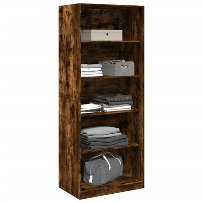 vidaXL Wardrobe Smoked Oak 80x50x200 cm Engineered Wood - Brown - 65784