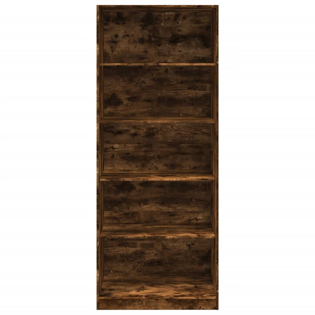 vidaXL Wardrobe Smoked Oak 80x50x200 cm Engineered Wood - Brown - 65784