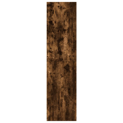 vidaXL Wardrobe Smoked Oak 80x50x200 cm Engineered Wood - Brown - 65784