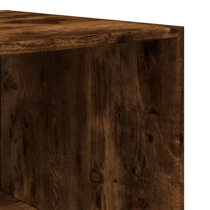 vidaXL Wardrobe Smoked Oak 80x50x200 cm Engineered Wood - Brown - 65784