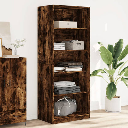 vidaXL Wardrobe Smoked Oak 80x50x200 cm Engineered Wood - Brown - 65784