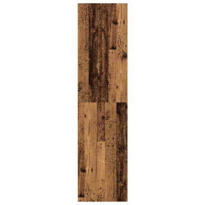 vidaXL Wardrobe Old Wood 80x50x200 cm Engineered Wood - Brown - 65786