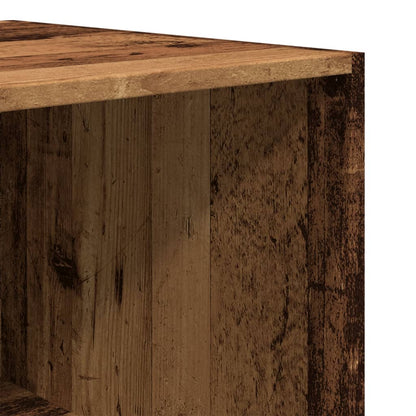 vidaXL Wardrobe Old Wood 80x50x200 cm Engineered Wood - Brown - 65786