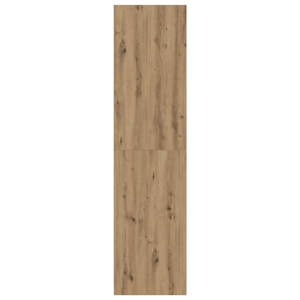 vidaXL Wardrobe Artisian Oak 80x50x200 cm Engineered Wood - Brown - 65790