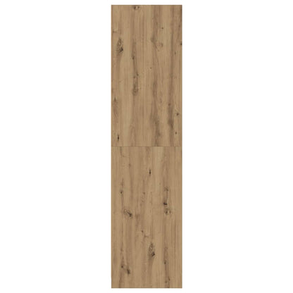 vidaXL Wardrobe Artisian Oak 80x50x200 cm Engineered Wood - Brown - 65790