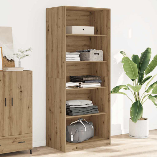 vidaXL Wardrobe Artisian Oak 80x50x200 cm Engineered Wood - Brown - 65790