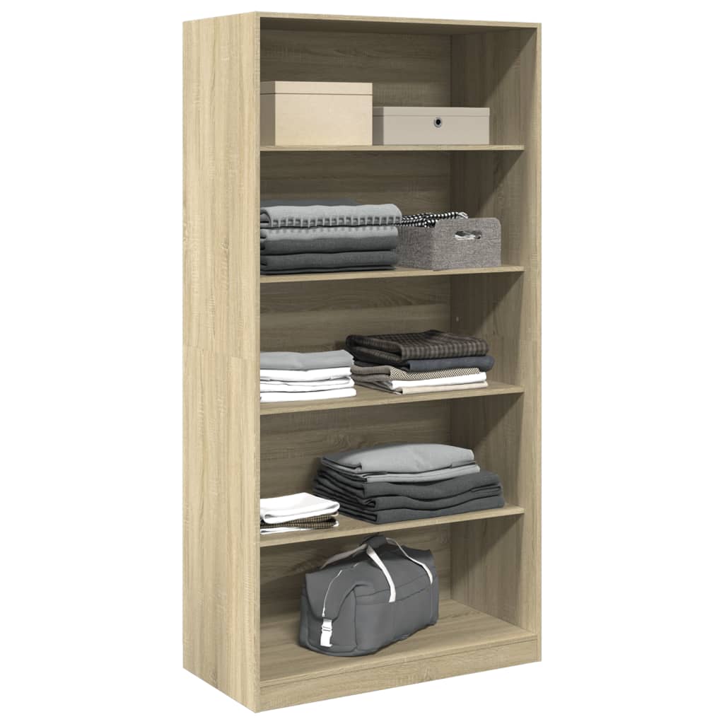 vidaXL Wardrobe Sonoma Oak 100x50x200 cm Engineered Wood - Brown