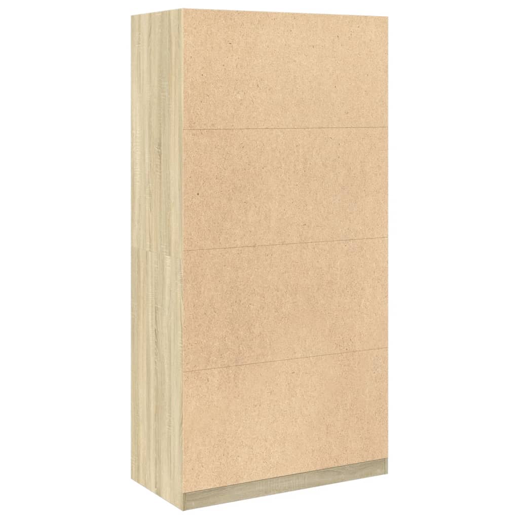 vidaXL Wardrobe Sonoma Oak 100x50x200 cm Engineered Wood - Brown
