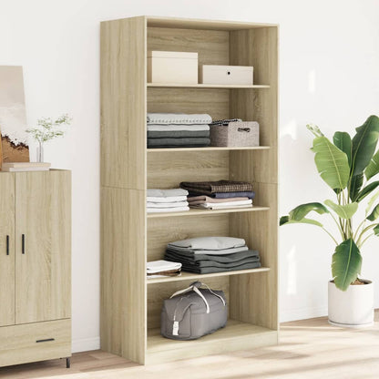vidaXL Wardrobe Sonoma Oak 100x50x200 cm Engineered Wood - Brown