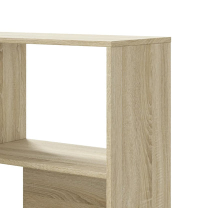 vidaXL Corner Bookcase 4-Tier Sonoma Oak 85x85x140 cm Engineered Wood - Brown