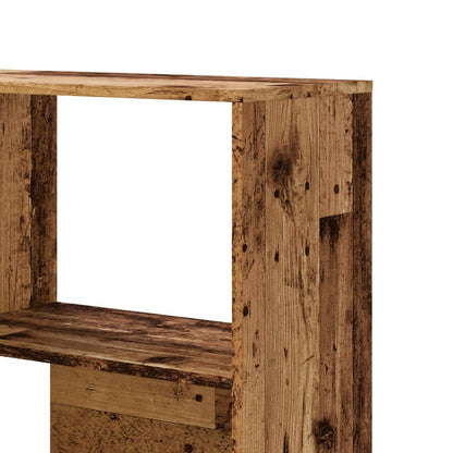 vidaXL Corner Bookcase 4-Tier Old Wood 85x85x140 cm Engineered Wood - Brown