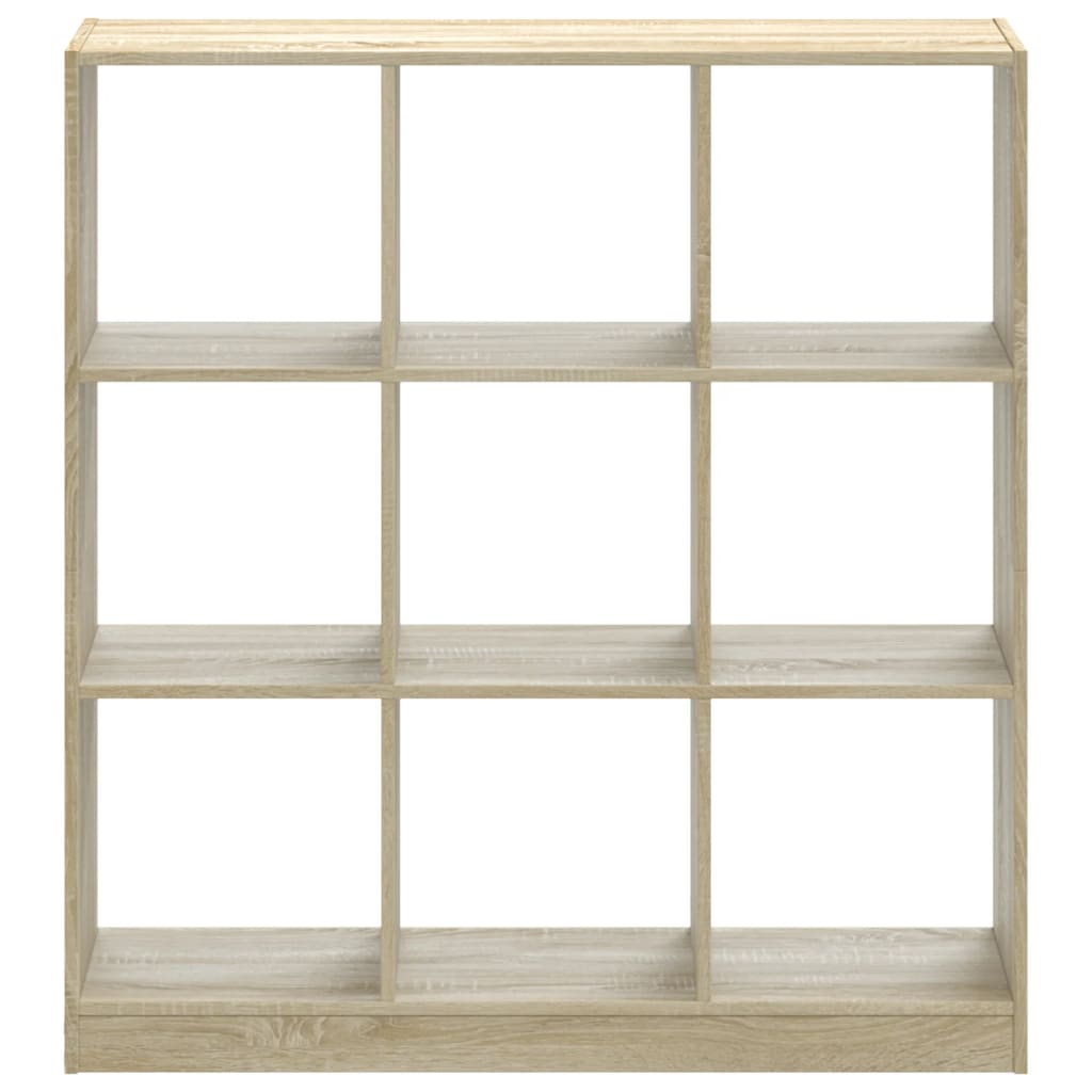 vidaXL Bookcase Sonoma Oak 102x32x108 cm Engineered Wood - Brown