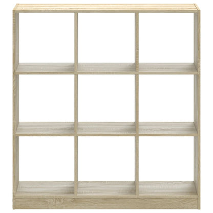 vidaXL Bookcase Sonoma Oak 102x32x108 cm Engineered Wood - Brown