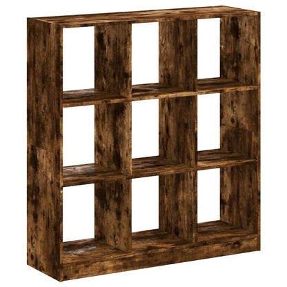 vidaXL Bookcase Smoked Oak 102x32x108 cm Engineered Wood - Brown