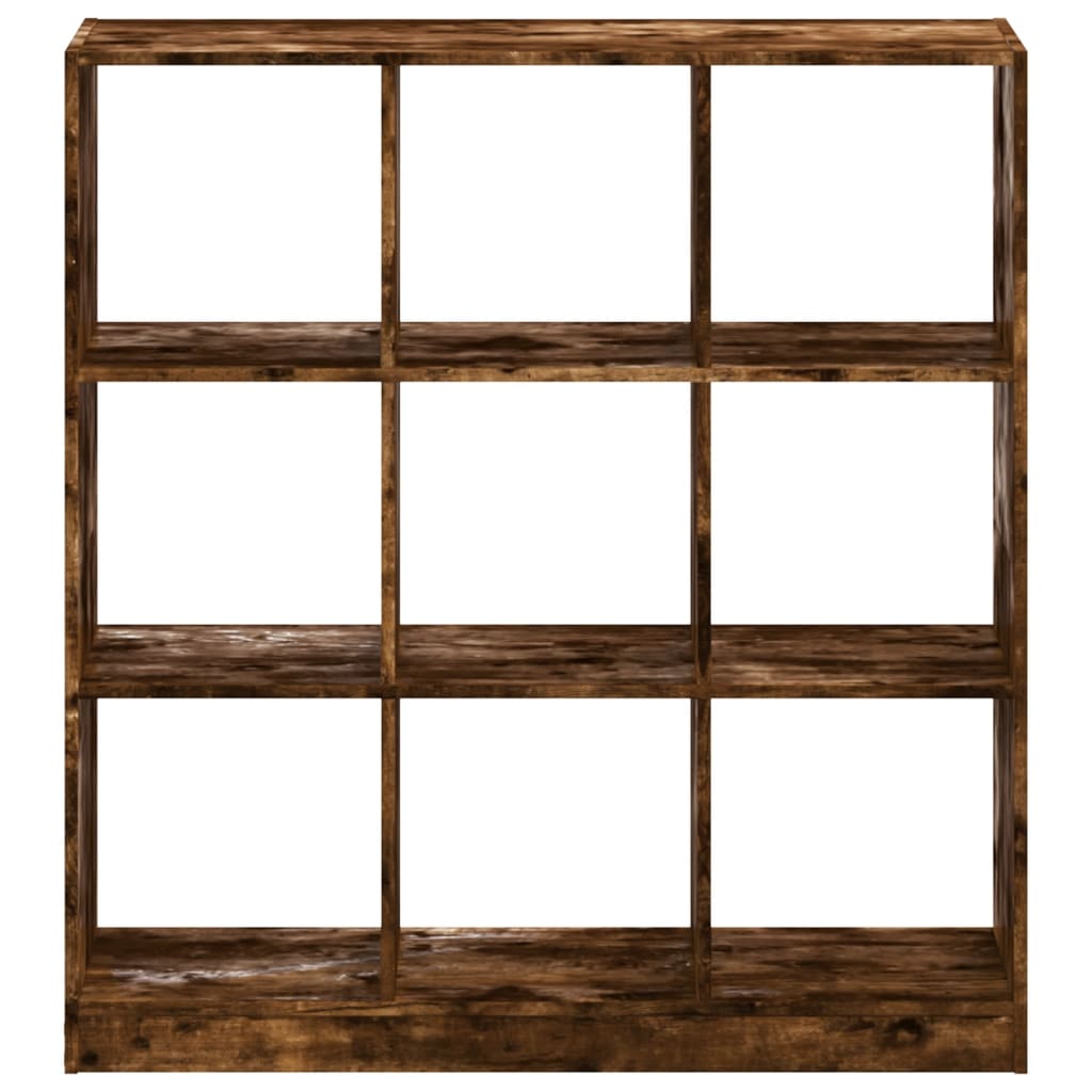 vidaXL Bookcase Smoked Oak 102x32x108 cm Engineered Wood - Brown