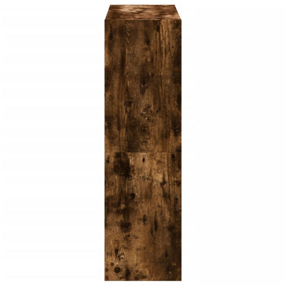 vidaXL Bookcase Smoked Oak 102x32x108 cm Engineered Wood - Brown