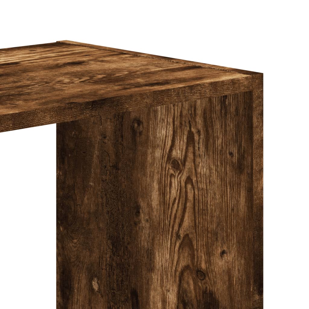 vidaXL Bookcase Smoked Oak 102x32x108 cm Engineered Wood - Brown