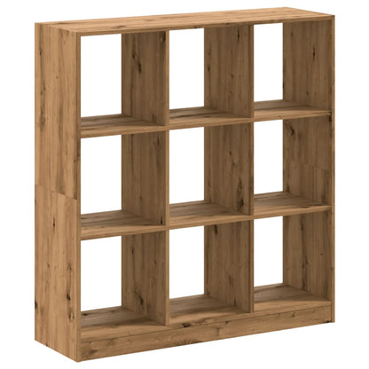 vidaXL Bookcase Artisian Oak 102x32x108 cm Engineered Wood - Brown