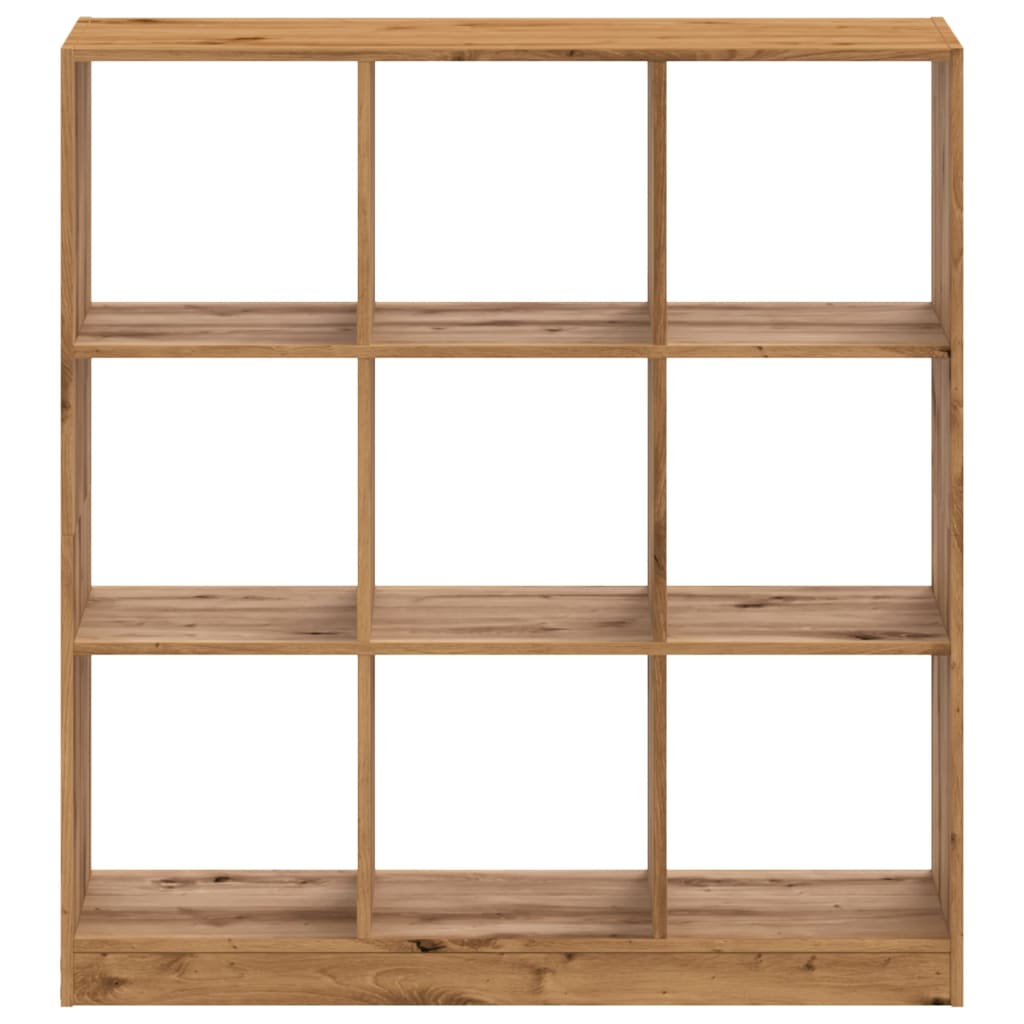 vidaXL Bookcase Artisian Oak 102x32x108 cm Engineered Wood - Brown