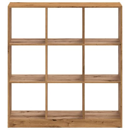 vidaXL Bookcase Artisian Oak 102x32x108 cm Engineered Wood - Brown
