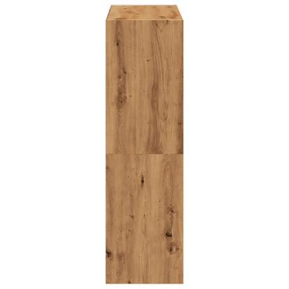 vidaXL Bookcase Artisian Oak 102x32x108 cm Engineered Wood - Brown