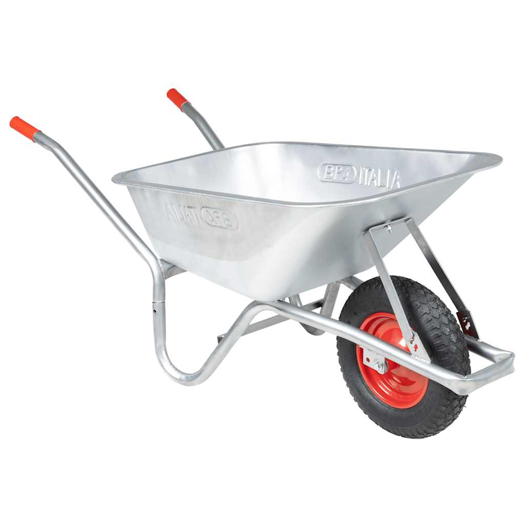 vidaXL Wheelbarrow 90 L 150 kg Galvanised Steel and Plastic - Green