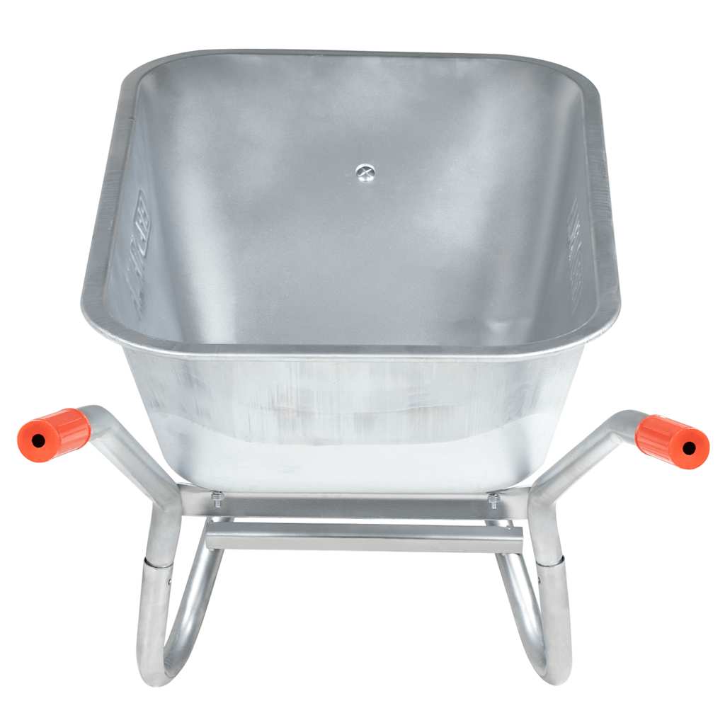 vidaXL Wheelbarrow 90 L 150 kg Galvanised Steel and Plastic - Green