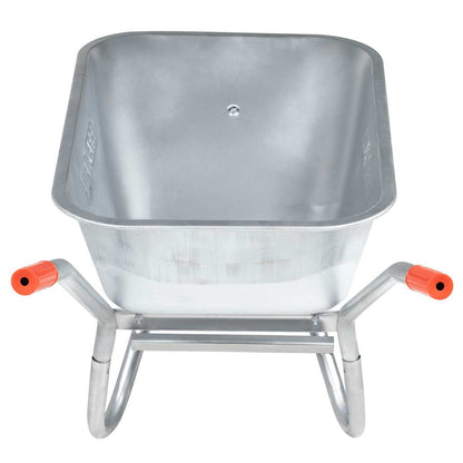 vidaXL Wheelbarrow 90 L 150 kg Galvanised Steel and Plastic - Green