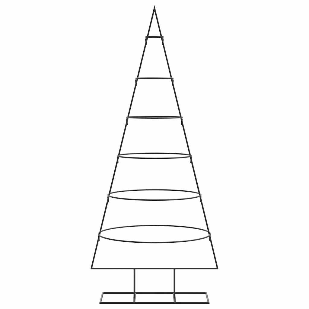 vidaXL Metal Christmas Tree for Decoration Black 150 cm